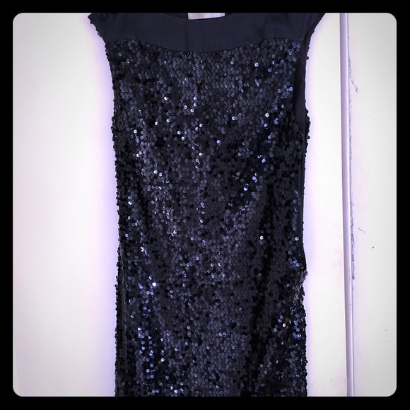 Sequined Black Dress Size M - Picture 1 of 4